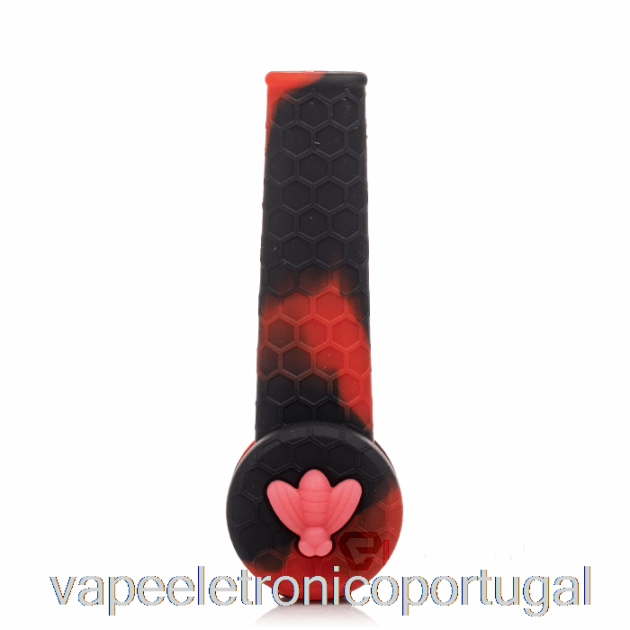 Vape Eletronico Stratus Trio Tubo De Silicone Carmesim (preto/vermelho)